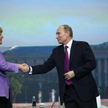 Kanclerz Niemiec Angela Merkel i prezydent Rosji Władimir Putin