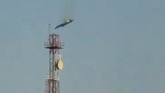 Katastrofa F-15E w Al Jahra w Kuwejcie. Kadr z nagrania opublikowanego w mediach społecznościowych 2