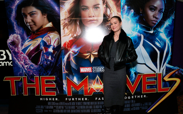 Brie Larson na premierze „Marvels” w Nowym Jorku