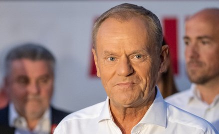 Donald Tusk, przewodniczący Platformy Obywatelskiej, kandydat Koalicji Obywatelskiej, Polski 2050, P