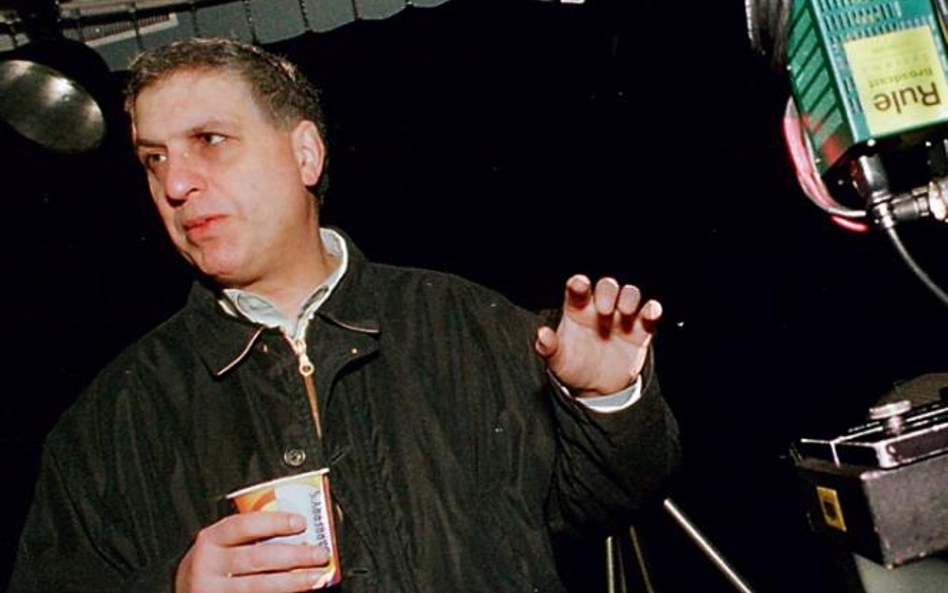 Errol Morris na planie filmu „Mr Death” w Cambridge, Massachussets