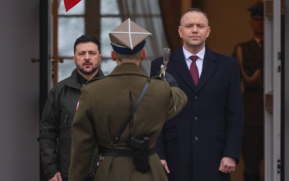 Wolodymyr Zełenski i Karol Nawrocki