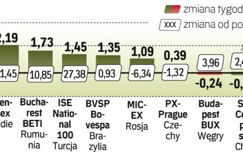 Polski WIG20 błyszczał na tle innych indeksów