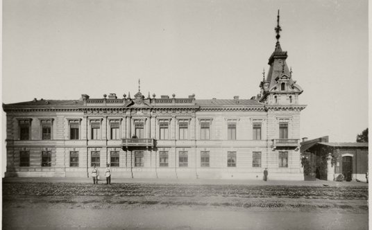 Pałac Scheiblera, ul. Piotrkowska, Politechnika Łódzka, zdjęcie archiwalne z końca XIX w. ze zbiorów