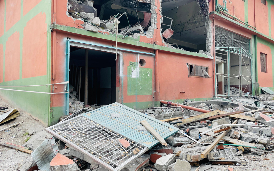 Zniszczenia w mieście Muzaffarabad w Pakistanie po ataku Indii