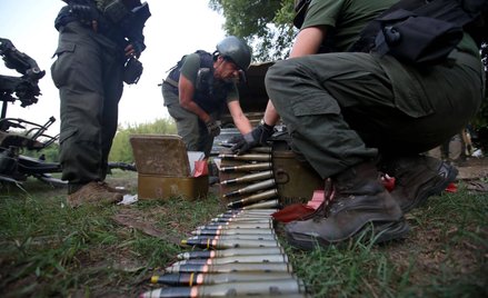 Strzelcy specjalnej jednostki obrony przeciwlotniczej Gwardii Narodowej Ukrainy