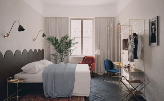 "Hotel Sadie w Warszawie - wizualizacja"