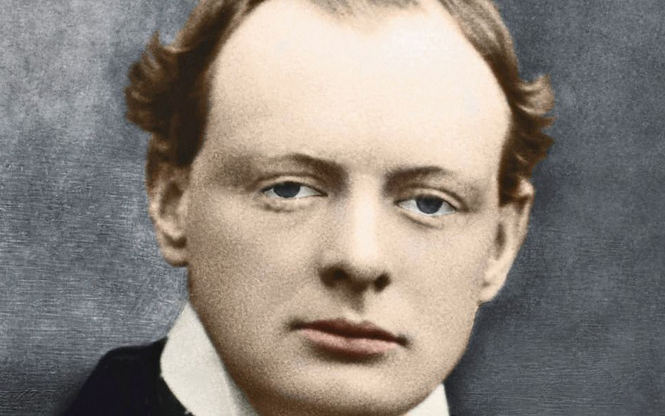 Młody Winston Churchill, w latach 1940–1945 oraz 1951–1955 premier Wielkiej Brytanii