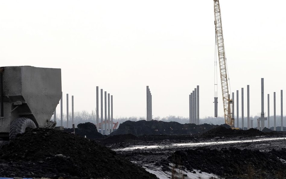 Budowa hali dla centrum logistycznego Amazon w Sosnowcu