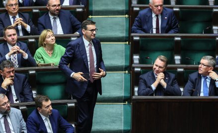 Mateusz Morawiecki stanął w Sejmie na czele swojego klubu