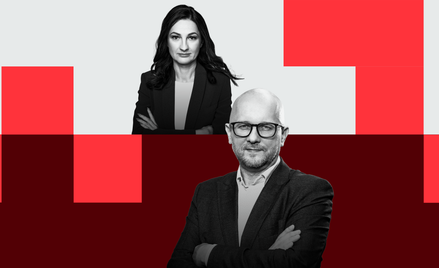 Marzena Tabor-Olszewska, redaktor prowadząca „Rzeczpospolitej” i Andrzej Andrysiak, szef pionu wydar