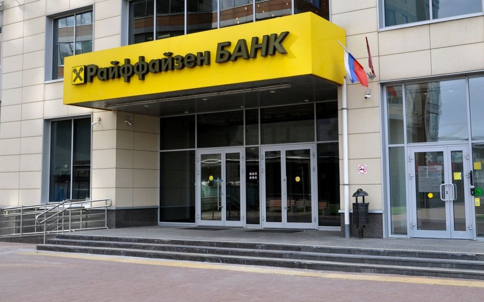 Siedziba oddziału Raiffeisen Bank w Moskwie (fot. ilustracyjna)