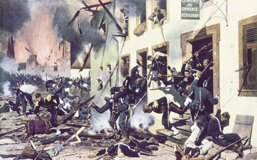 Walki o Bazeilles, gdzie Francuzi stawili pruskim oddziałom zacięty opór