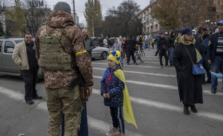 Ukraiński żołnierz w Chersoniu