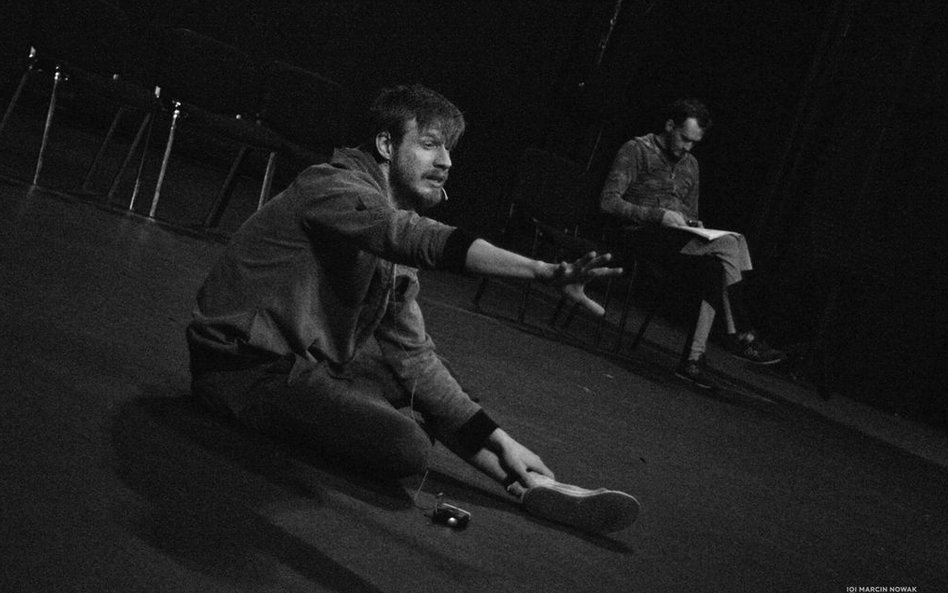 „Czekając na Godota” w reżyserii Michała Borczucha (próba)