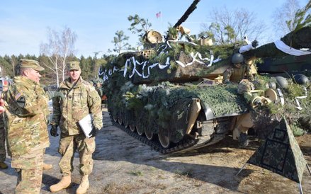 Pierwsze wspólne ćwiczenia na żagańskim poligonie.