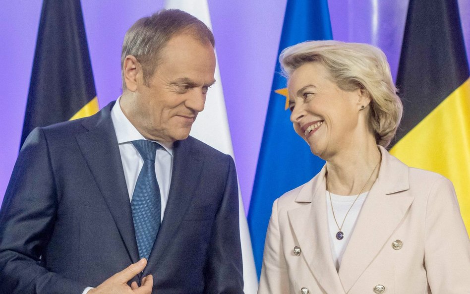 Odblokowanie około 600 mld zł unijnych pieniędzy dla Polski zapowiedziała w czasie wizyty w Warszawi