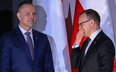 Prezydent RP Karol Nawrocki  i rzecznik prezydenta Rafał Leśkiewicz