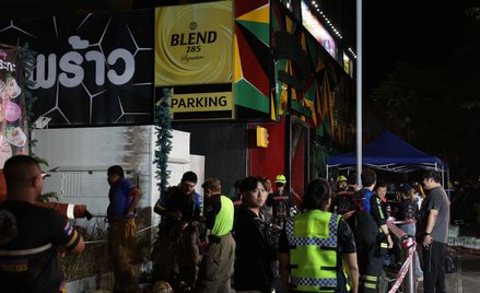 Tragedia w Tajlandii. Pożar w pubie w Bangkoku, nie żyje co najmniej 27 osób