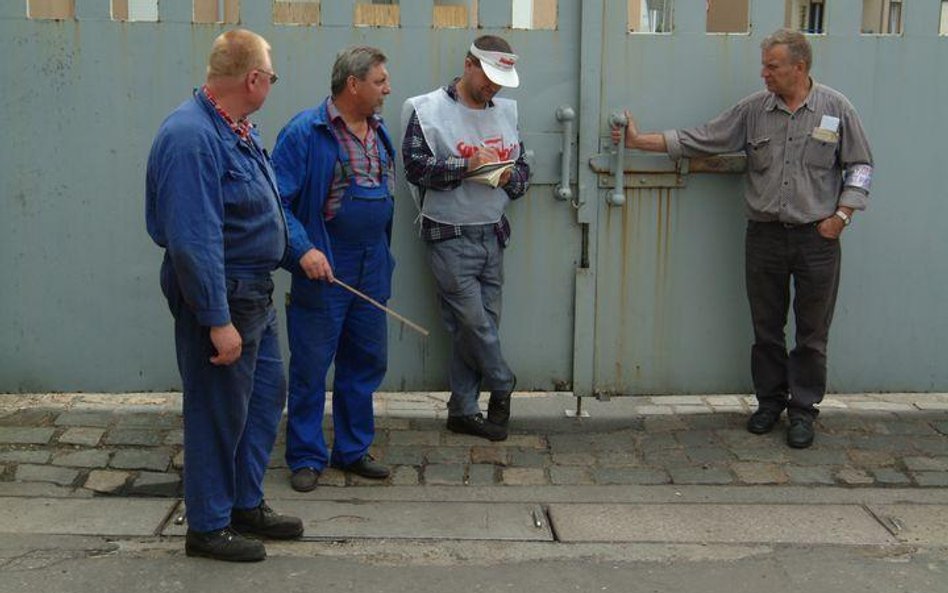 Strajk w ZNTK Łapy, rok 2005.