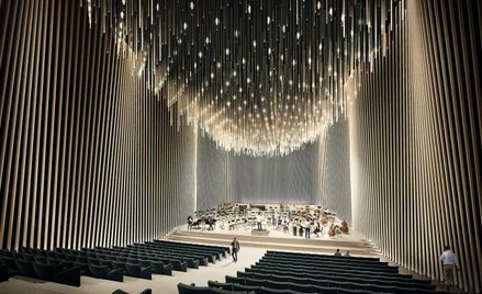 Główna sala koncertowa nowej Akademii Muzycznej w Bydgoszczy.