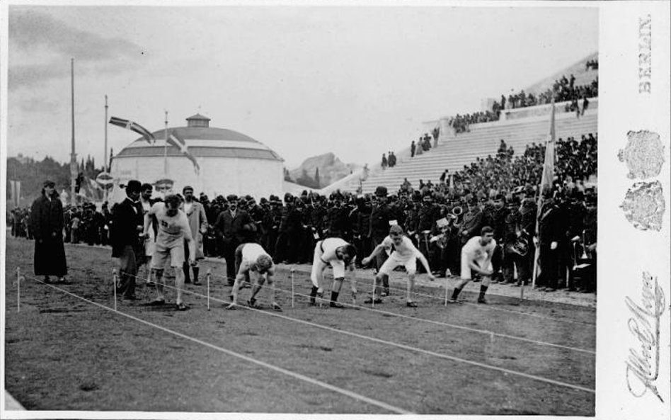 Przygotowania do startu w biegu na 100 m