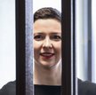 Maria Kolesnikowa na sali sądowej