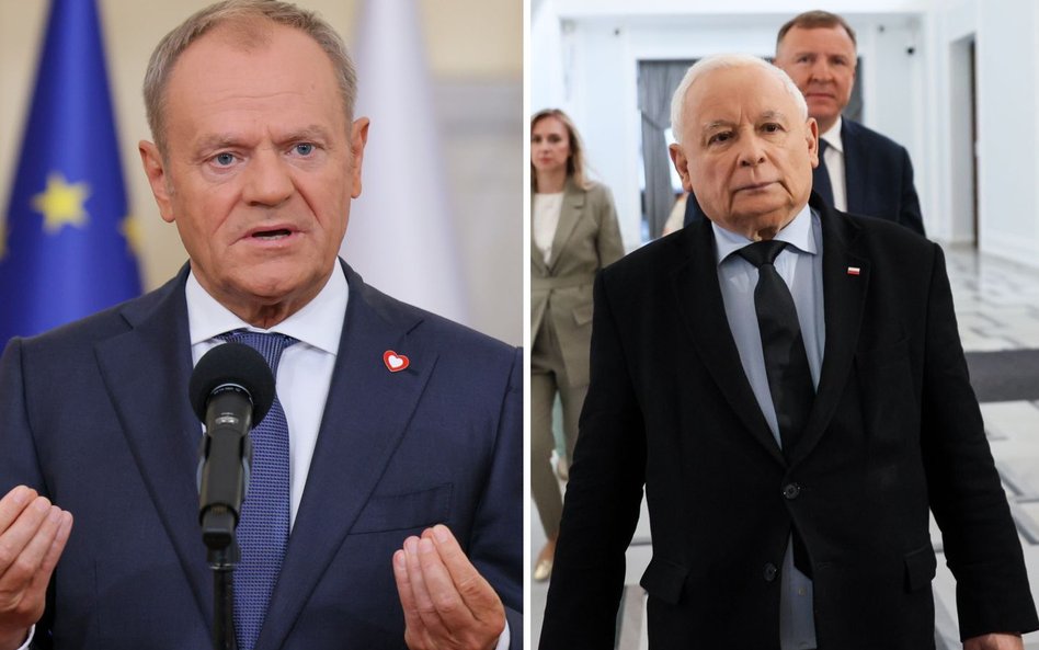 Donald Tusk i Jarosław Kaczyński