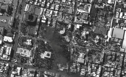 Zdjęcie satelitarne przedstawia kompleks prezydencki i posiadłość ajatollaha Alego Chameneiego w Teh