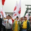 Protest górników