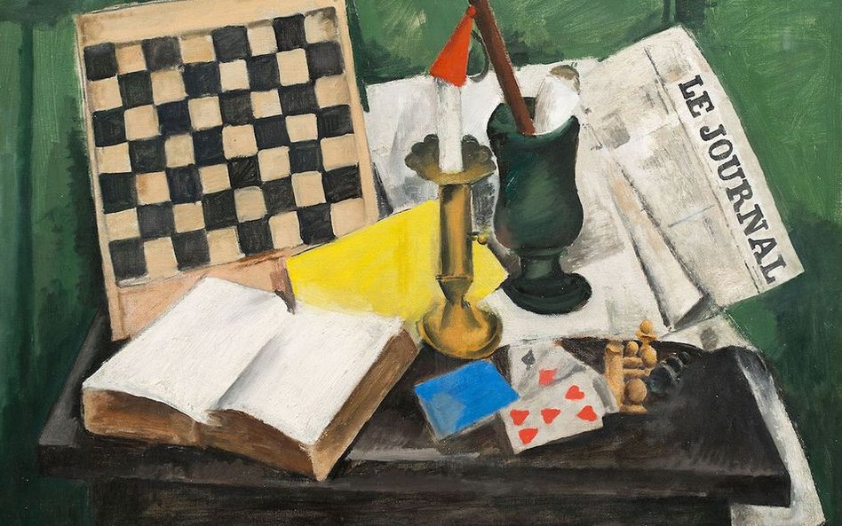 Hayden Martwa natura z kartami i szachownicą