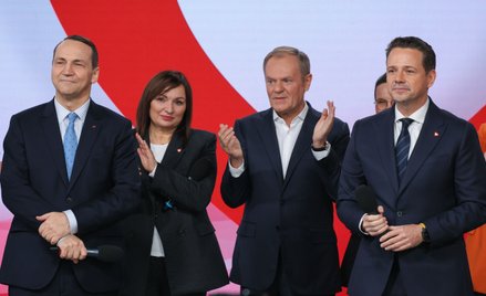 Radosław Sikorski, Donald Tusk i Rafał Trzaskowski