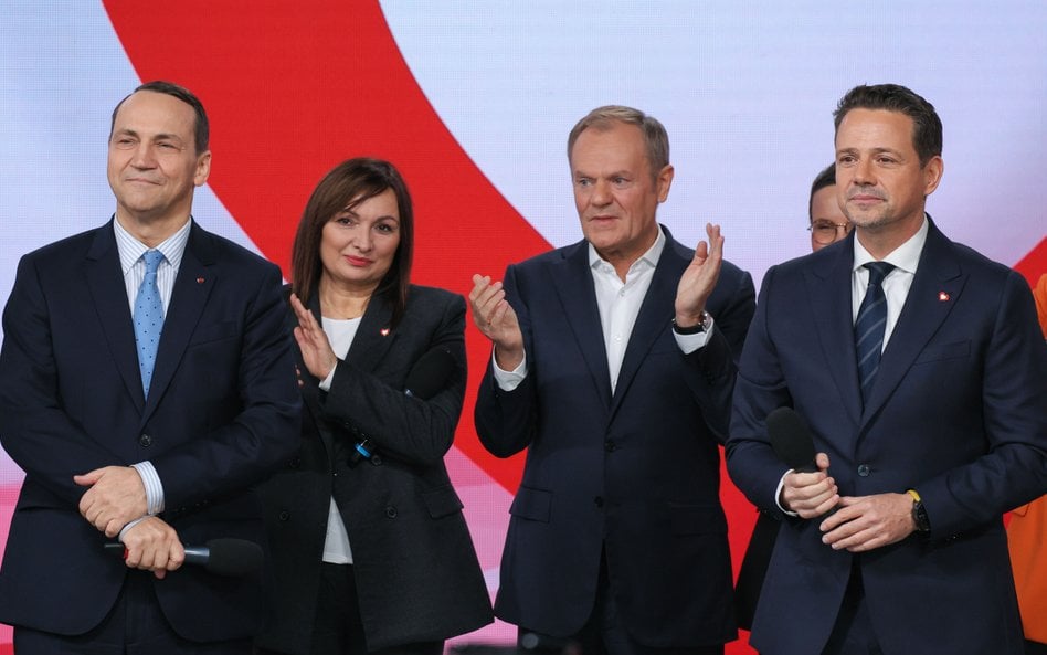 Radosław Sikorski, Donald Tusk i Rafał Trzaskowski