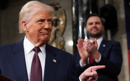 Prezydent USA Donald Trump i wiceprezydent James David Vance