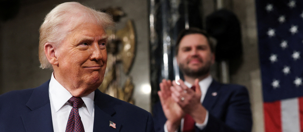 Prezydent USA Donald Trump i wiceprezydent James David Vance