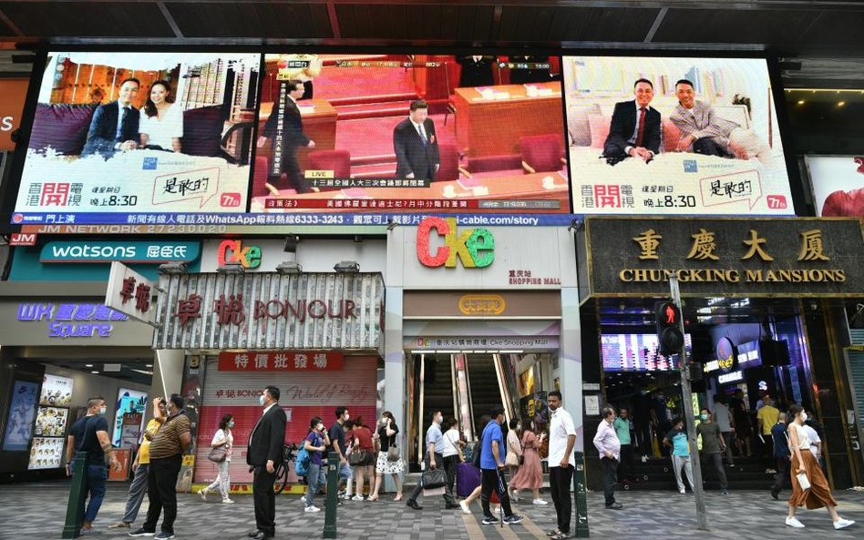 Chiński parlament przyjął ustawę bijącą w Hongkong