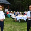 Premier Mateusz Morawiecki i prezydent RP Andrzej Duda w Woli Karczewskiej