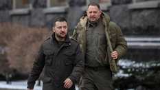 Wołodymyr Zełenski i Andrij Jermak