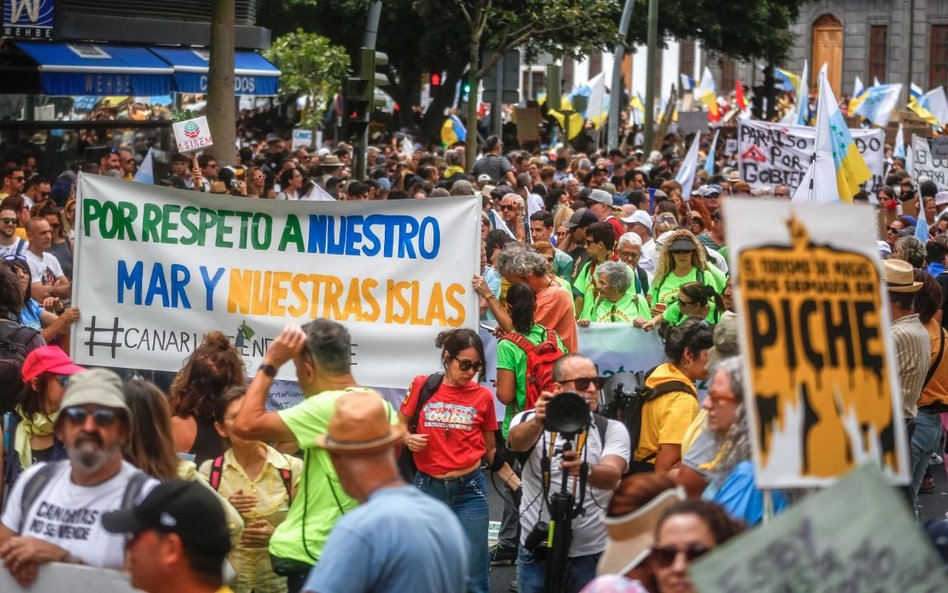 Protest na Teneryfie, 20 kwietnia 2024