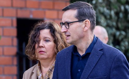 Były premier Mateusz Morawiecki z żoną