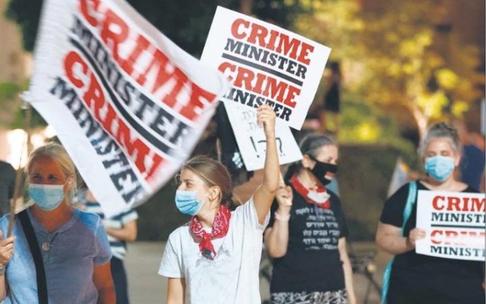 Mimo restrykcji związanych z pandemią w Izraelu dochodziło do demonstracji przeciwko premierowi Neta