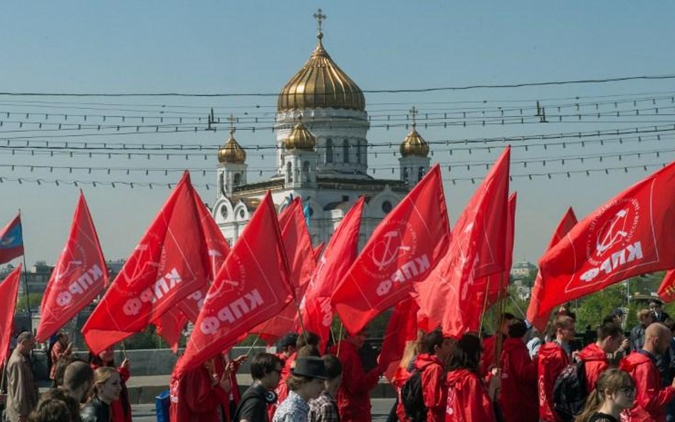 Moskiewska manifestacja komunistów