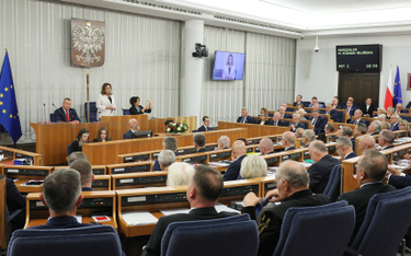 W Senacie ma być 20 komisji. Na zdjęciu: marszałek Małgorzata Kidawa-Błońska (KO) podczas pierwszego