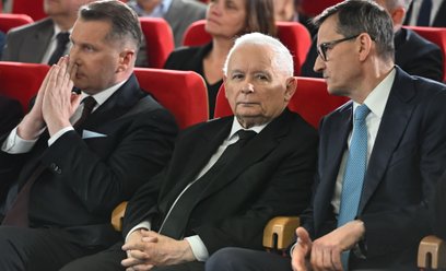 Przemysław Czarnek, Jarosław Kaczyński i Mateusz Morawiecki