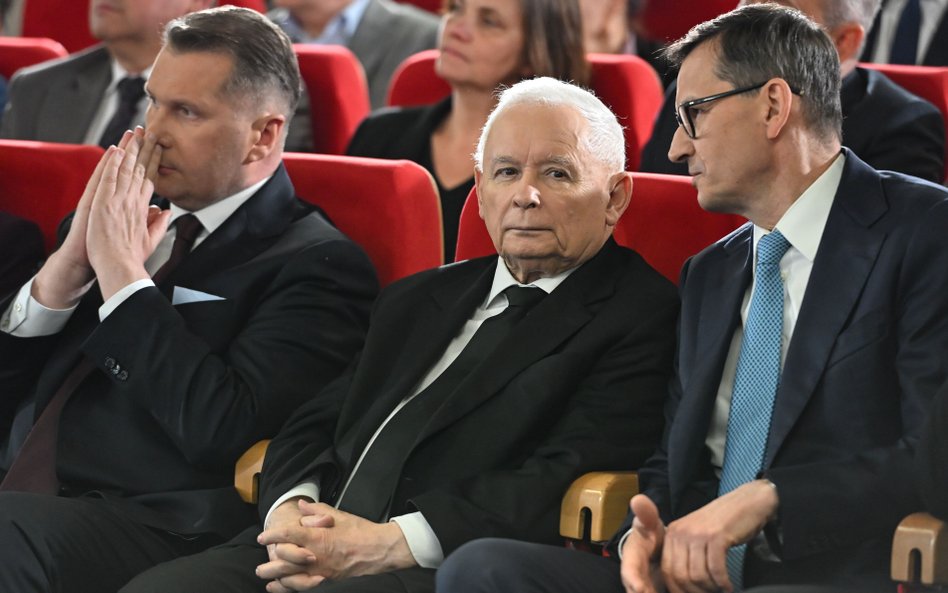 Przemysław Czarnek, Jarosław Kaczyński i Mateusz Morawiecki