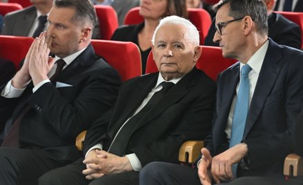 Przemysław Czarnek, Jarosław Kaczyński i Mateusz Morawiecki