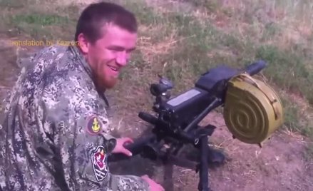 Bohater separatystów strzelał do kolegów z granatnika. Dla żartu