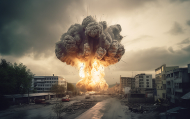 Wybuch nuklearny (obraz ilustracyjny, AI)