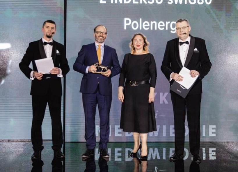 Nagrodę dla spółki roku z sWIG80 odebrał Michał Michalski, prezes Polenergii. Nagrodę wręczyła Małgo