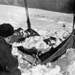 Namiot uczestników wyprawy znaleziony przez ratowników 26 lutego 1959 r. Ślady wskazywały, że został
